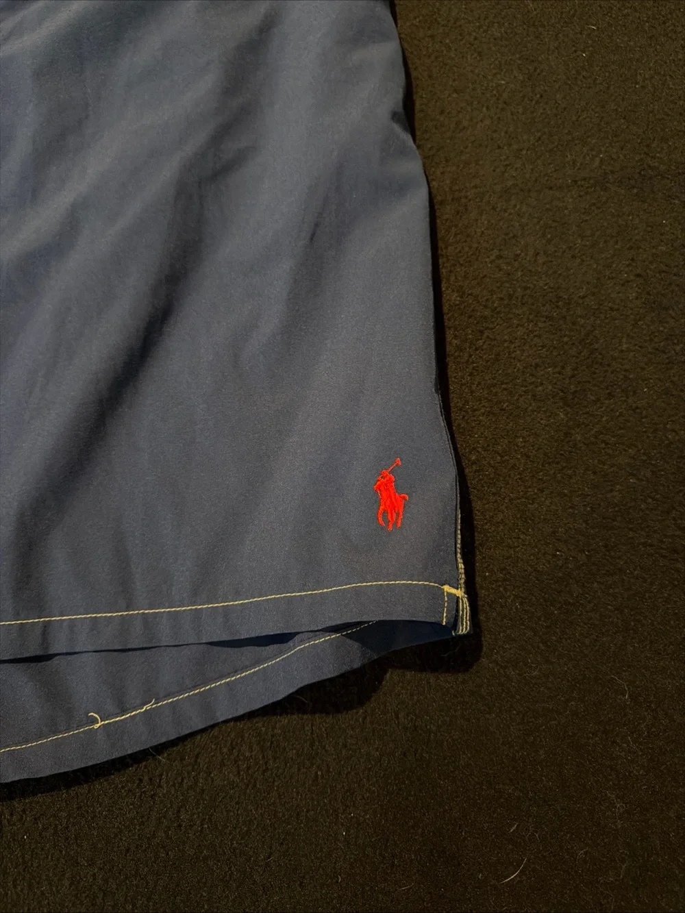 Polo‎ Ralph Lauren Men's Lined Swim Trunks Shorts Navy Blue Red Pony Mens XXL